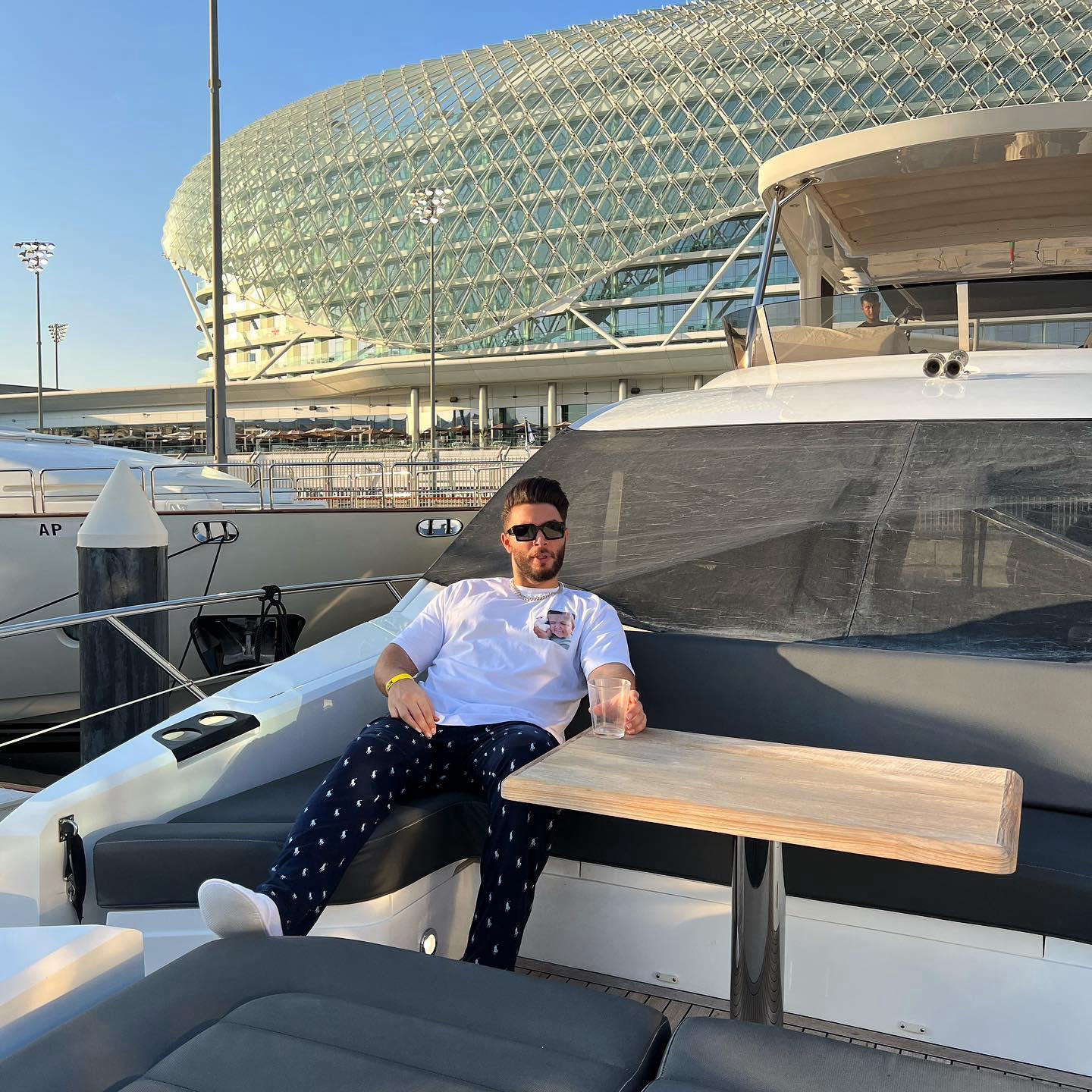 In case you wondering, Yes i hang out in a PJ on a yacht, yes, I don’t give a F anymore